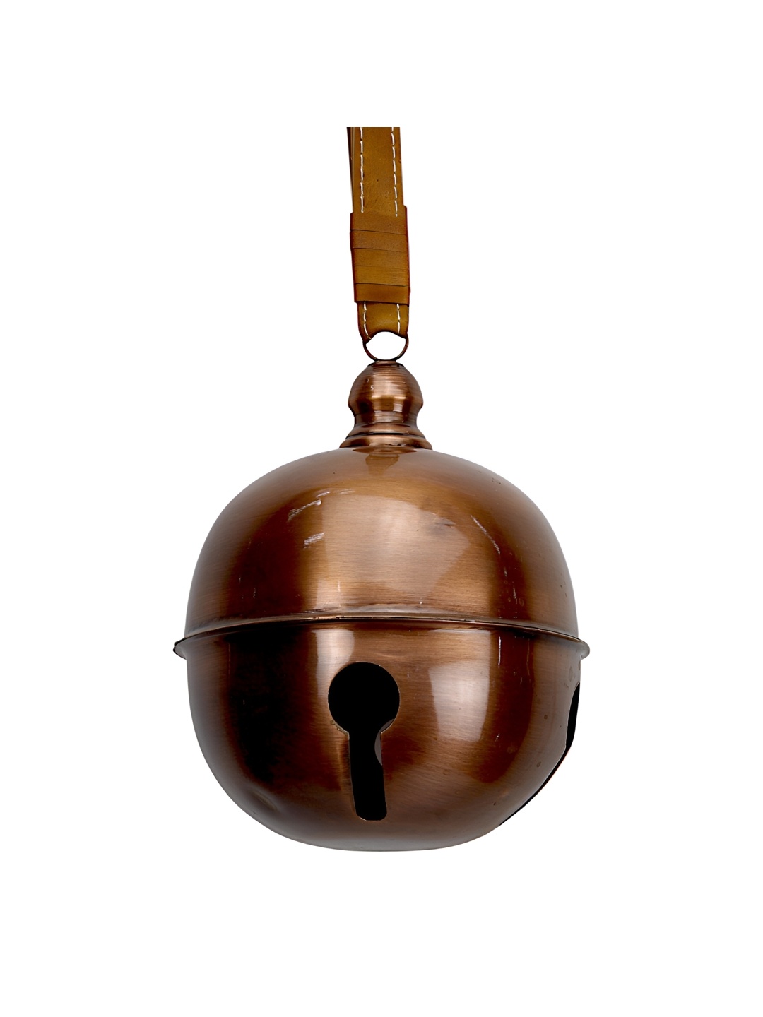 

Hind Decor Brown Metallic Hanging Bell