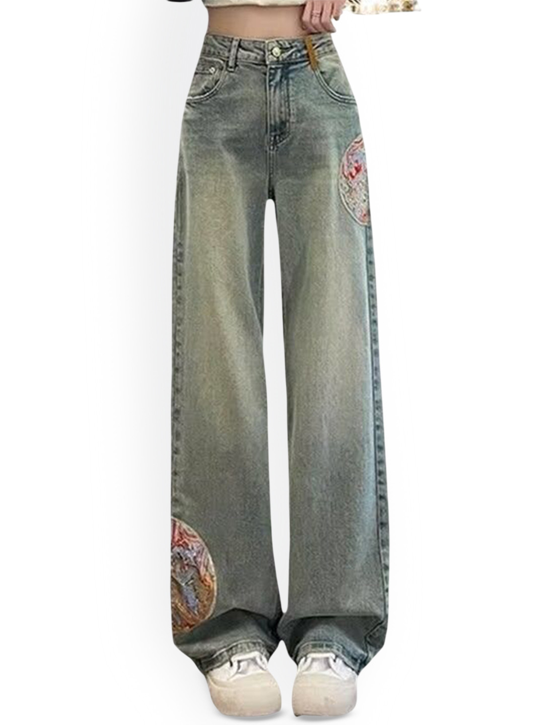 

StyleCast Women Relaxed Fit Cotton Heavy Fade Jeans, Blue