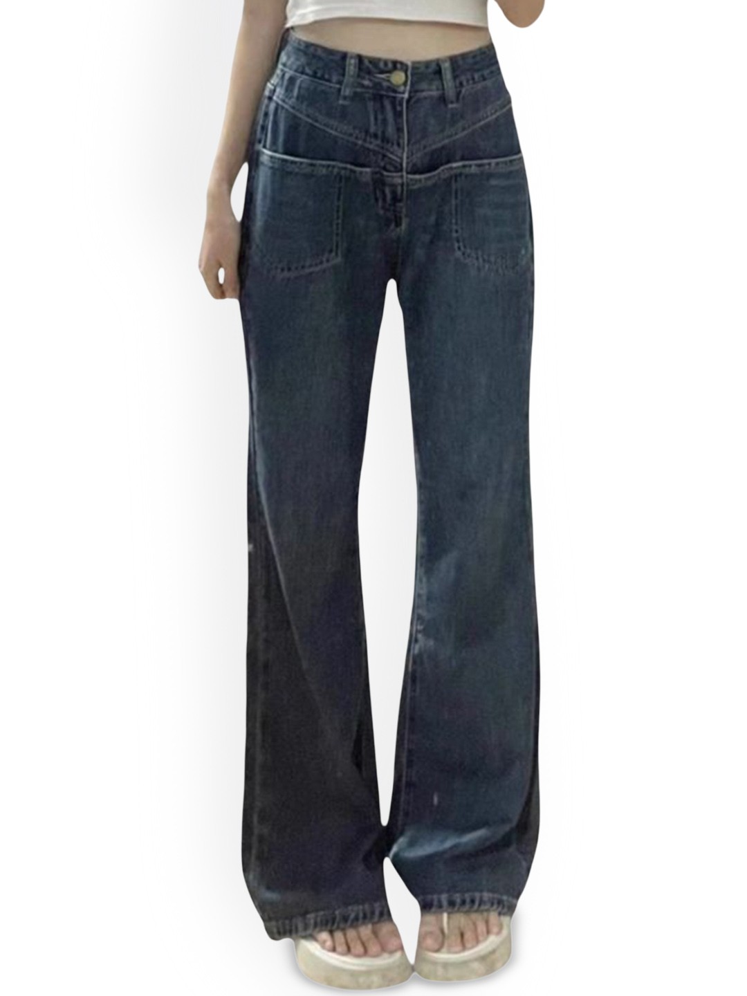 

StyleCast Women Wide Leg Jeans, Blue