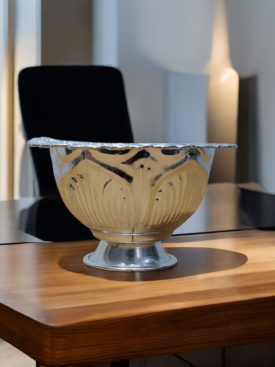

Sigaram Pooja Articles Silver-Toned Kum Kum Bharani Cup