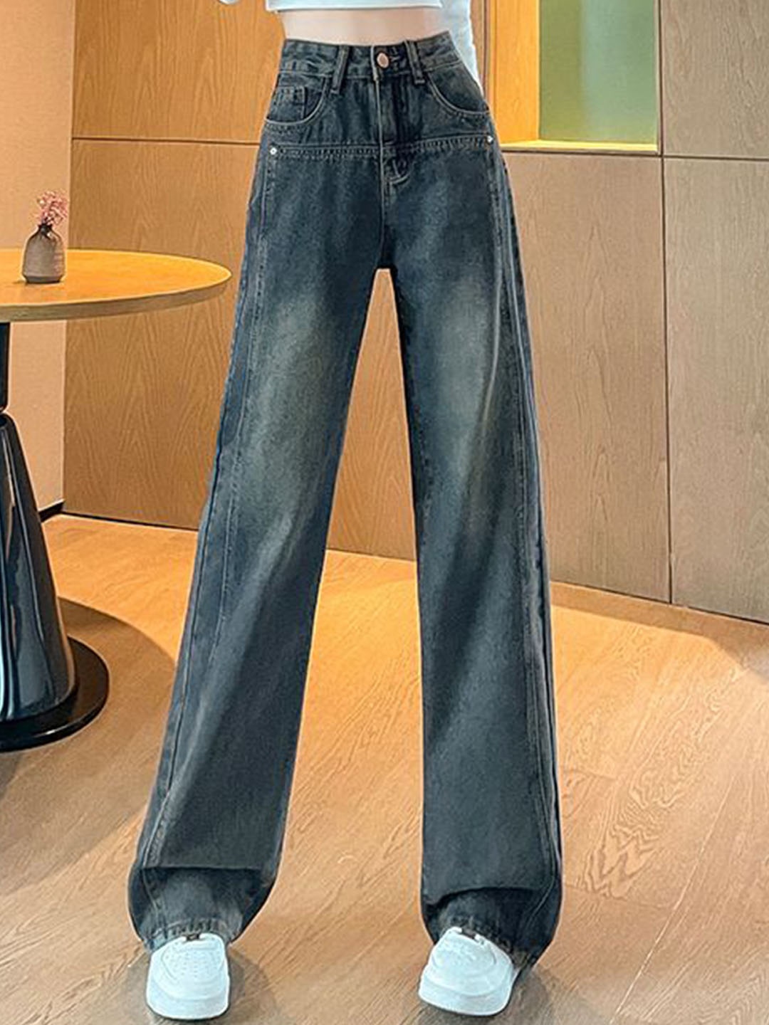 

StyleCast Women Cotton Straight Fit Jeans, Blue
