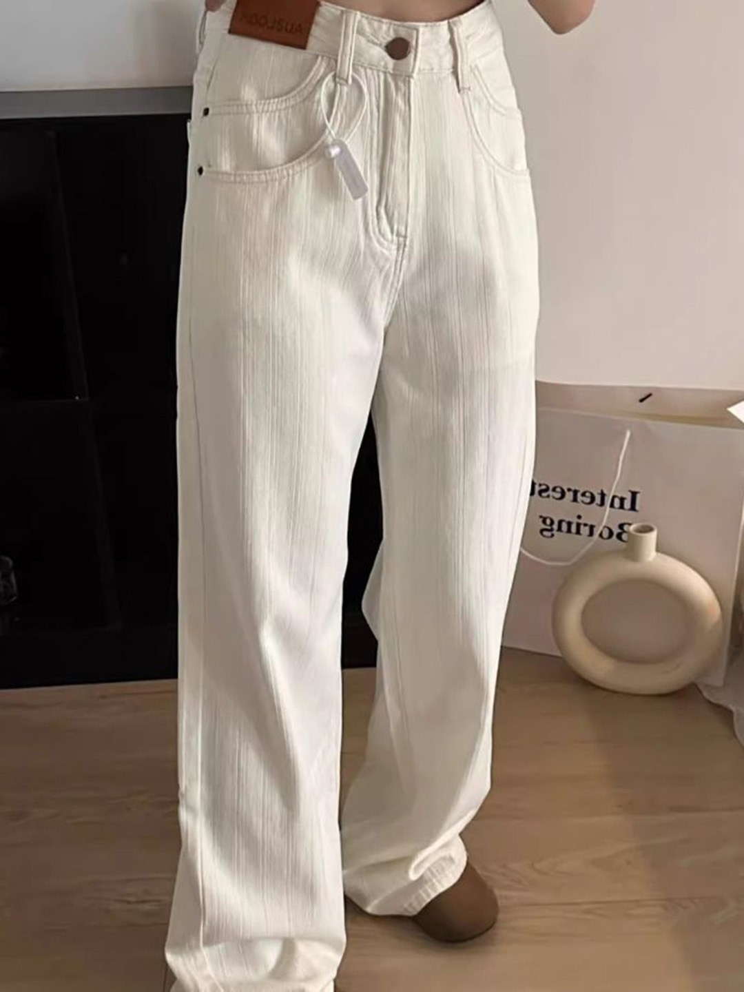 

StyleCast Women Straight Fit Jeans, White