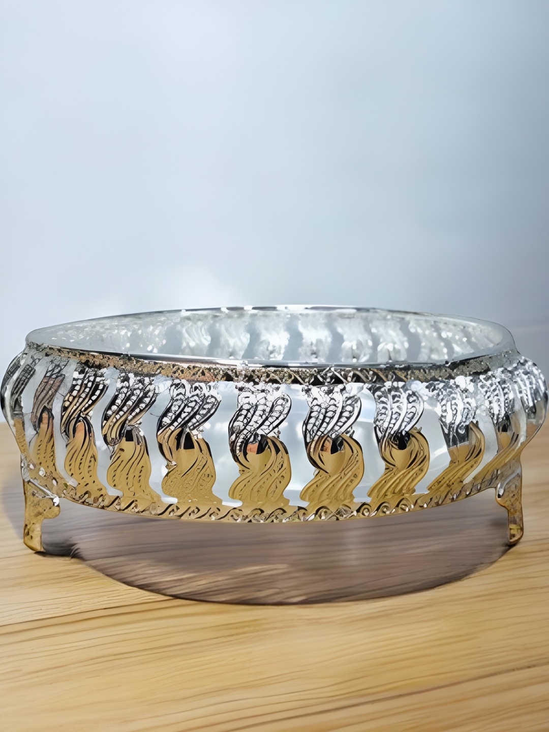 

Sigaram Silver Toned Pooja Festival Tray