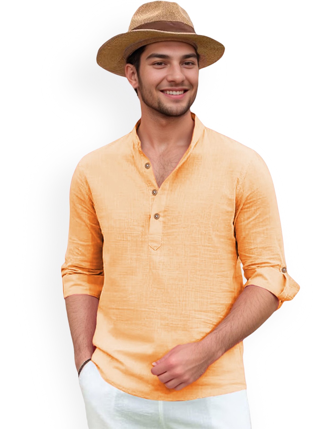 

Vida Loca Men Kurta, Orange