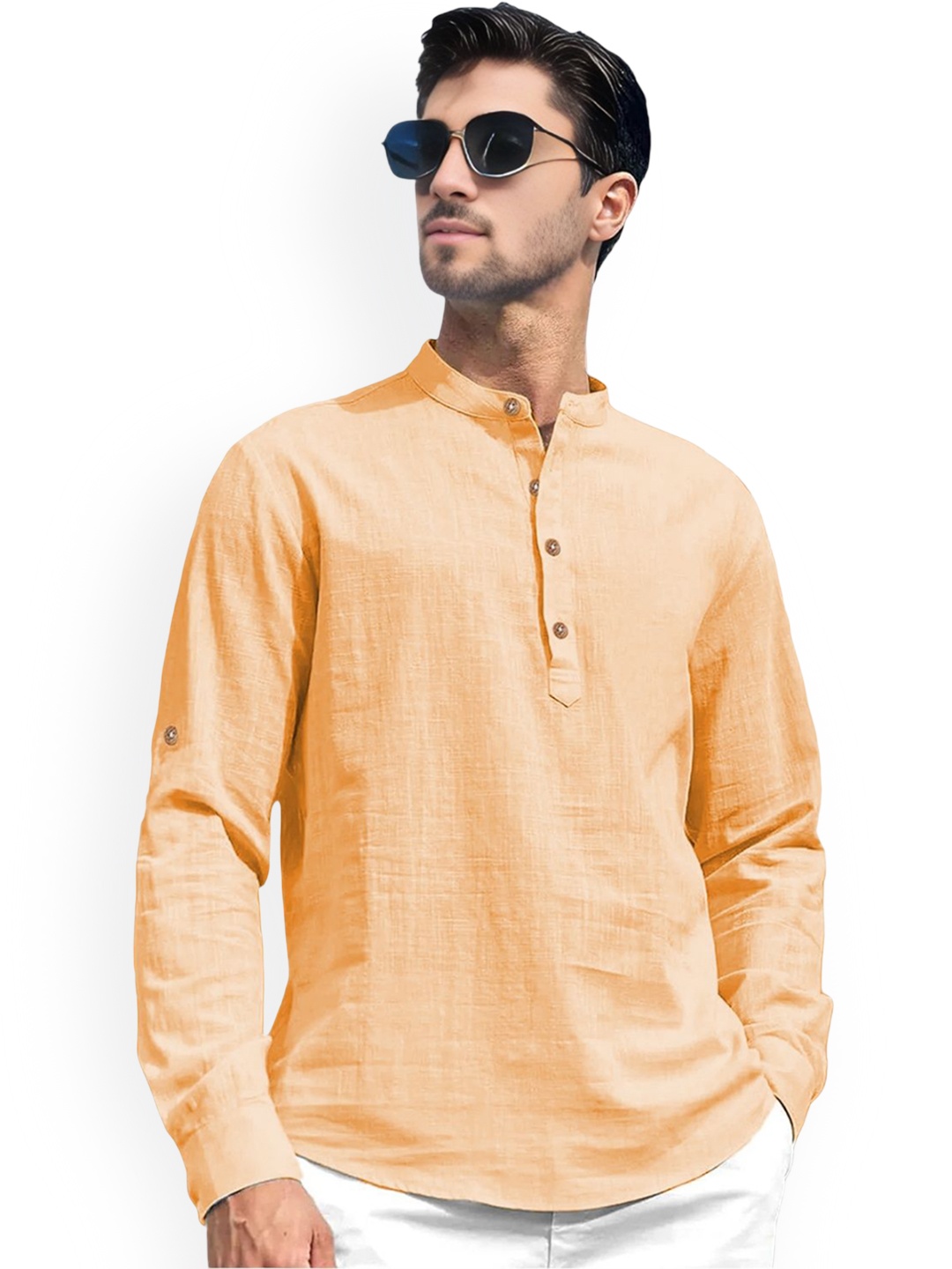 

Vida Loca Men Kurta, Orange