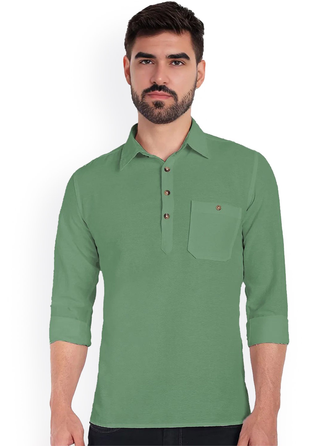 

Vida Loca Men Kurta, Khaki