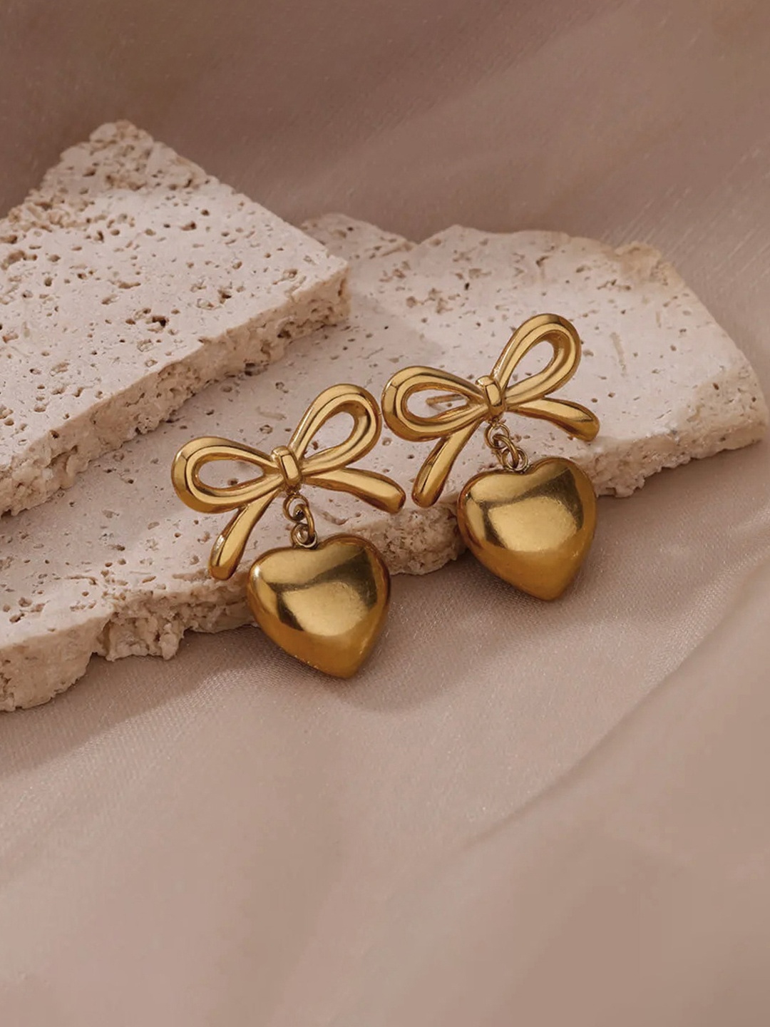 

Jewels Galaxy Contemporary Drop Earrings, Gold