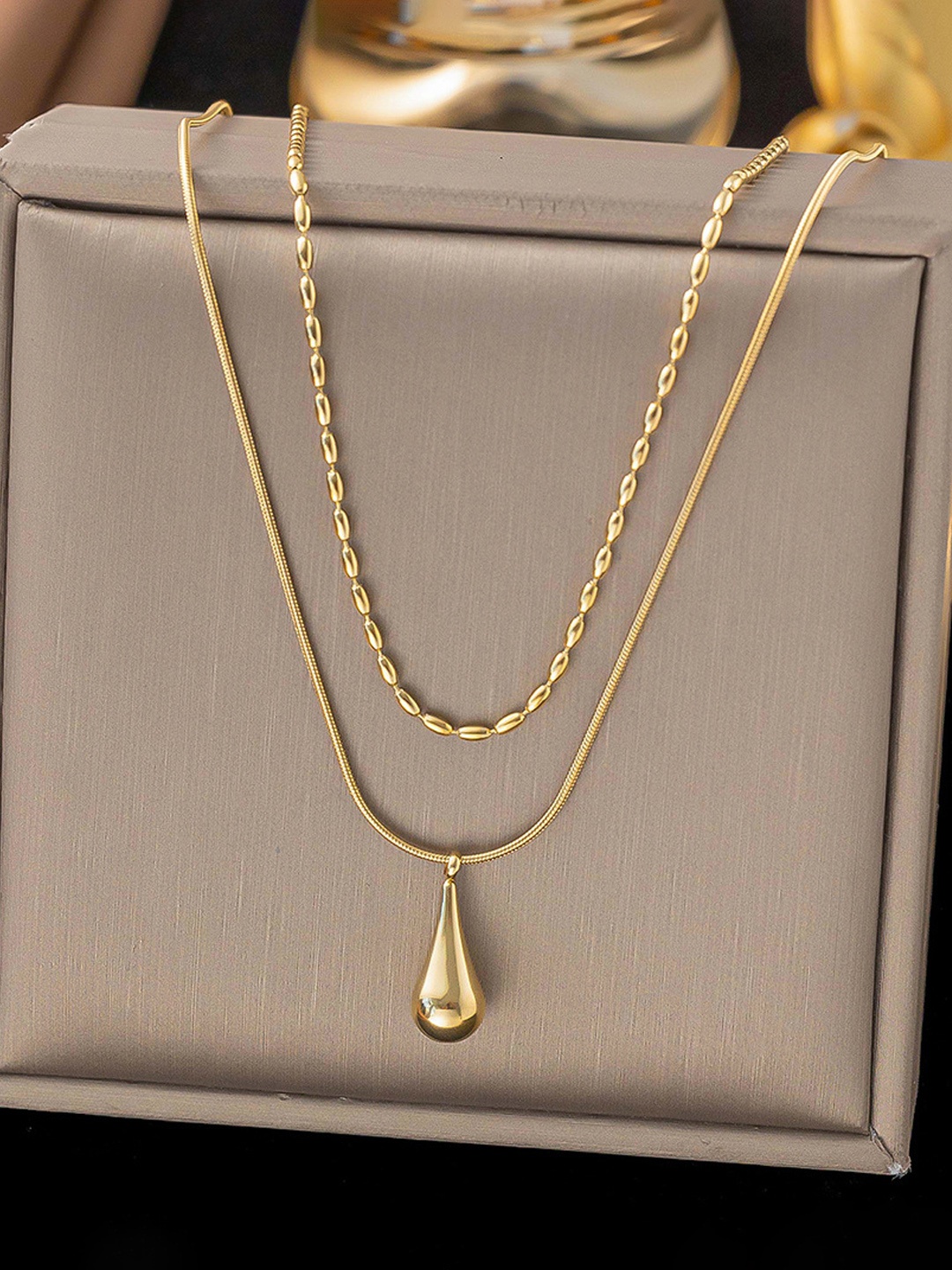 

Jewels Galaxy Gold-Plated Layered Necklace