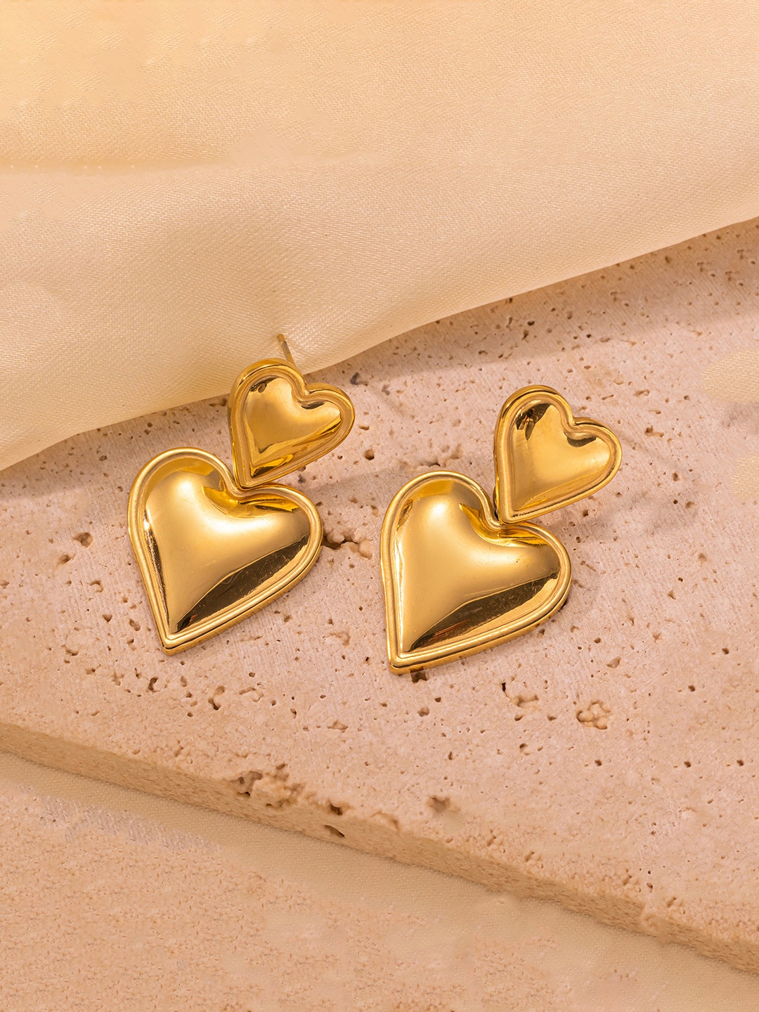 

Jewels Galaxy Contemporary Drop Earrings, Gold