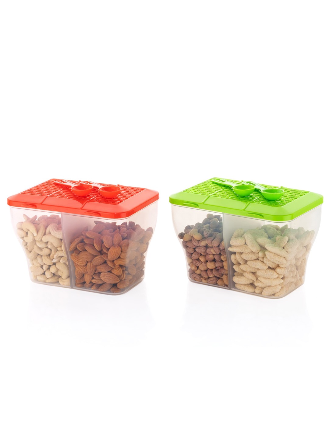 

Metrolife Transparent Set Of 2 Plastic Fridge Container