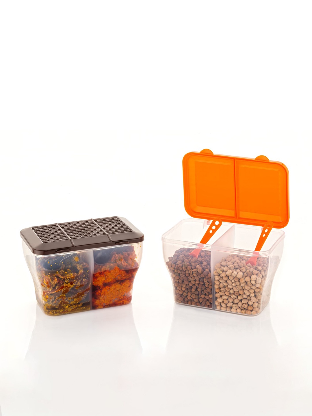 

Metrolife Transparent Set Of 2 Plastic Fridge Container