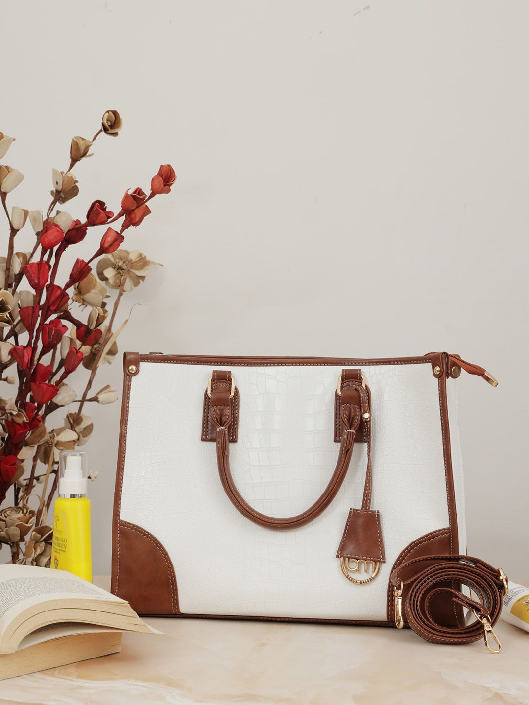 

Bagsy Malone PU Structured Tote Bag, White