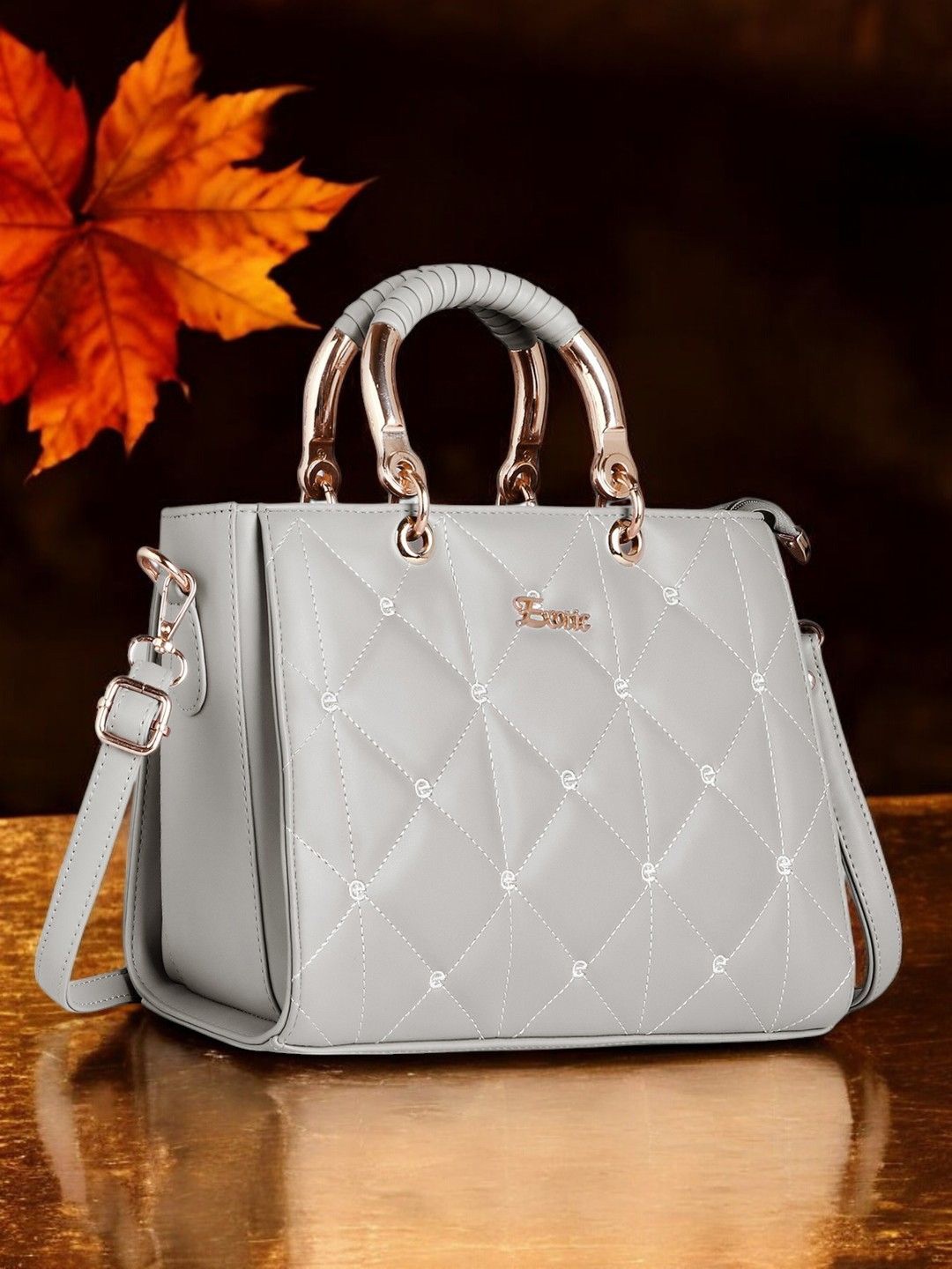 

Exotic Geometric Shopper Sling Bag, Off white