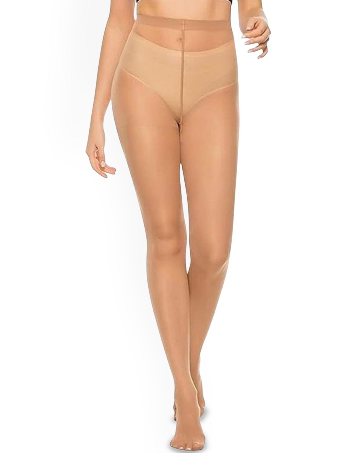 

CareDone High Waist Stretchable Pantyhose Sheer Stockings, Cream