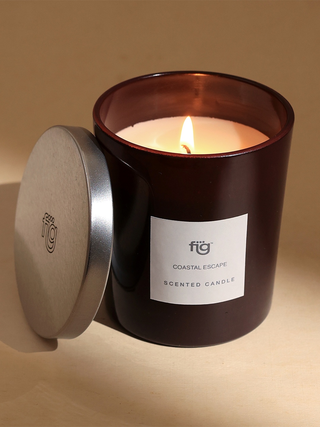 

Fig Coastal Escape Scented Candle, Off white