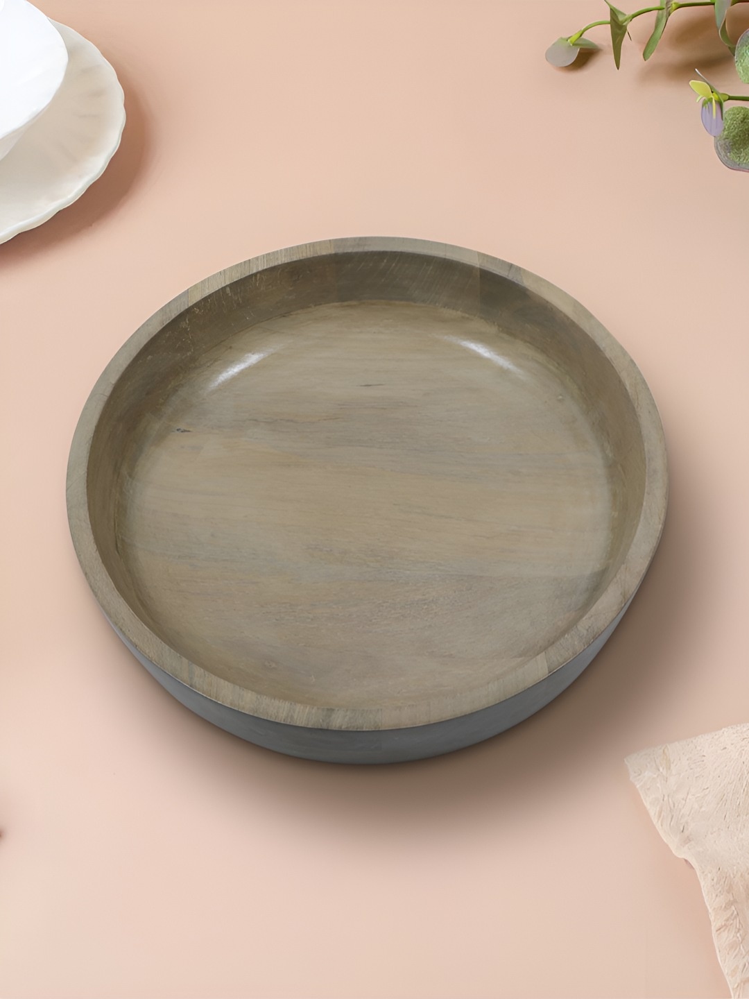 

Metalsmith Beige 2025 Wooden Easy to Clean Serving Bowl