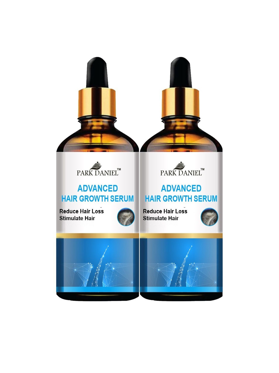 

Park Daniel Advanced Set Of 2 Hair Growth Serum For Strengthening & Hair Loss - 30 ml Each, Transparent