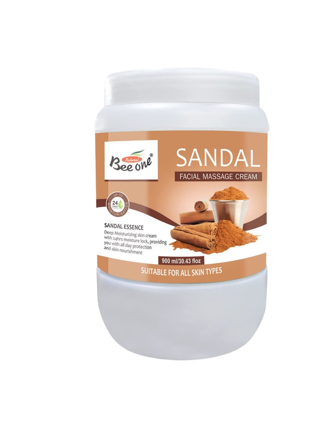 

Beeone Sandal Massage Cream - 900 ml, Beige