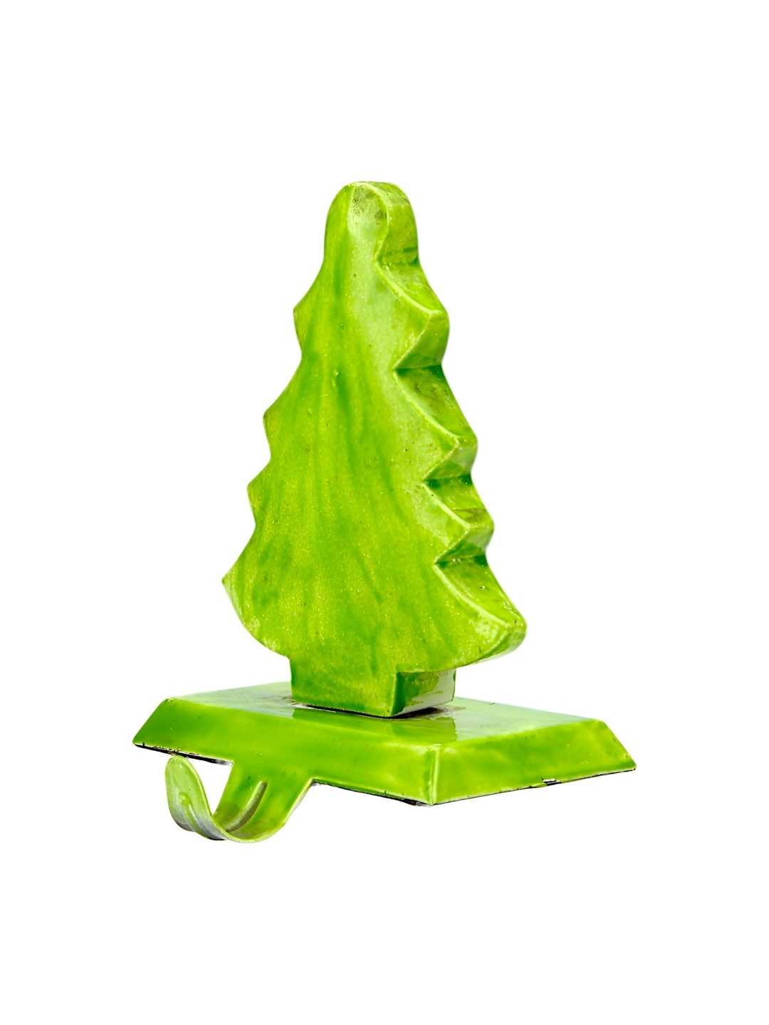 

Hind Decor Green Metallic Christmas Tree Stocking Holder