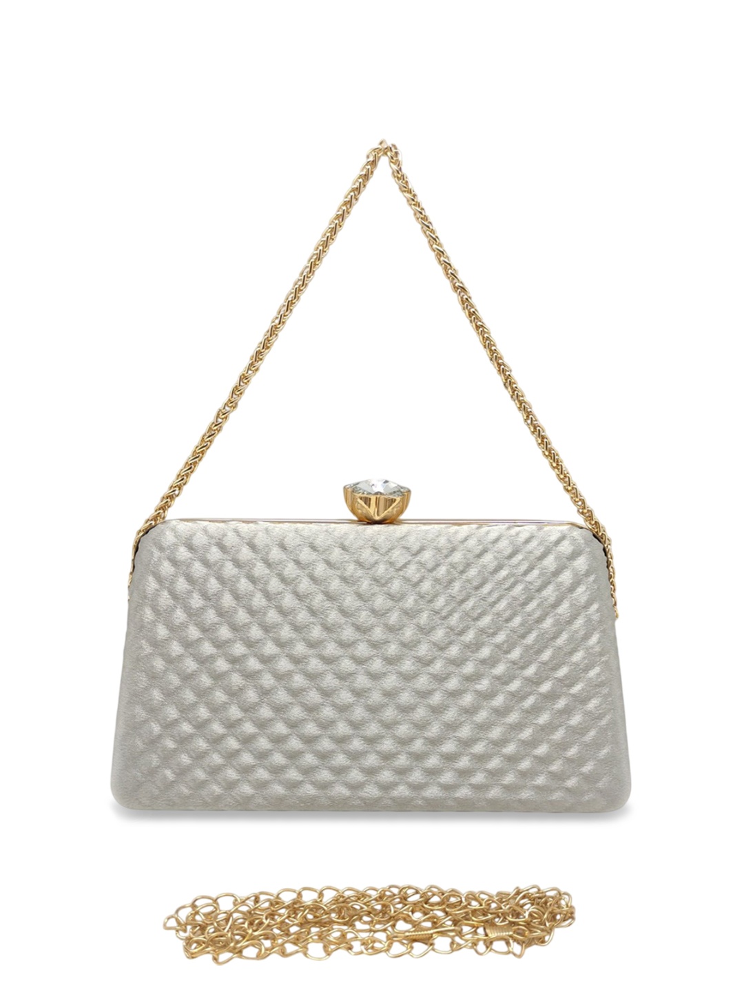 

Esmoda PU Shopper Shoulder Bag, Grey