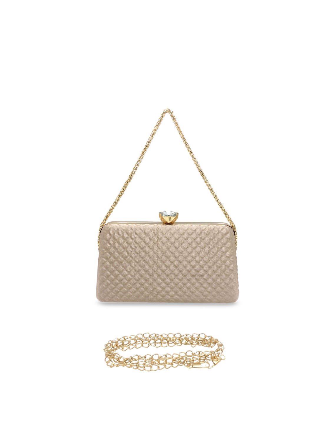 

Esmoda Women Textured Purse Clutch, Pink