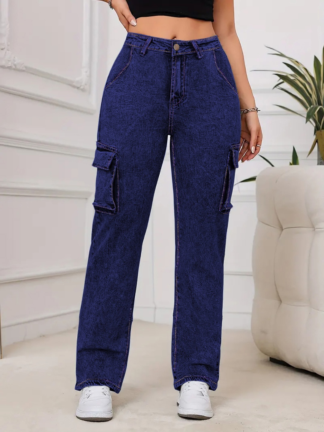 

Moda Rapido Women Boyfriend Fit Jeans, Blue