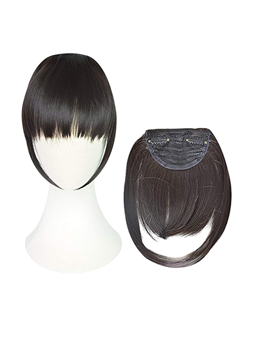 

D-Divine Clip In Straight Scalp Topper Hair Extension - Black