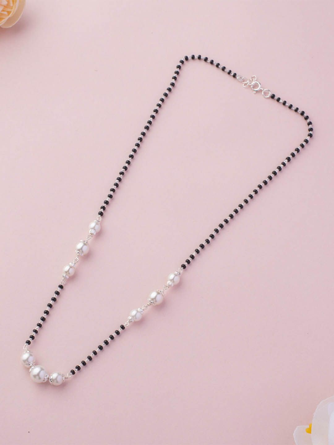 

Gargi by P. N. Gadgil & Sons Artificial Stones and Beads Mangalsutra, Silver
