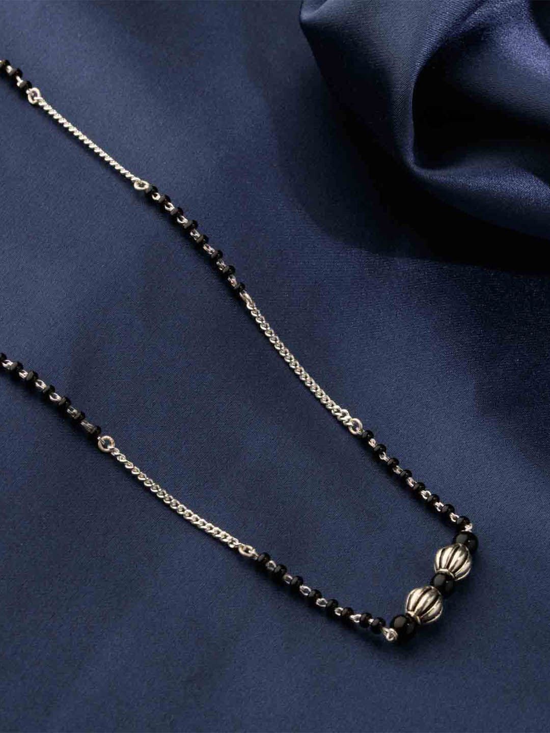

Gargi by P. N. Gadgil & Sons Artificial Stones and Beads Mangalsutra, Silver
