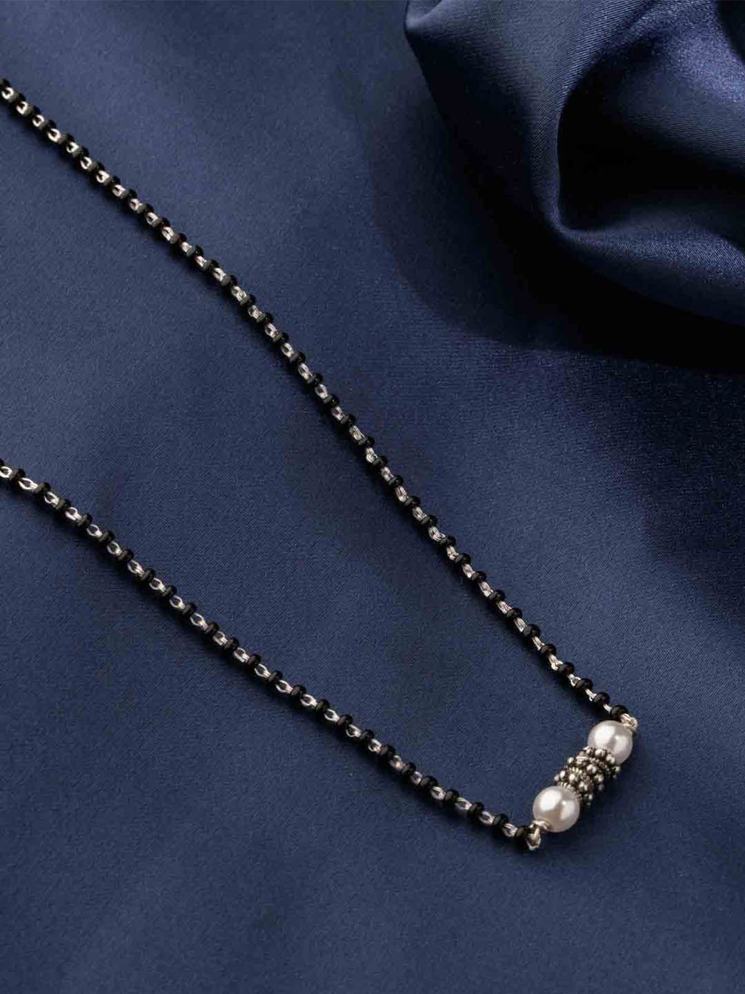 

Gargi by P. N. Gadgil & Sons Artificial Stones and Beads Mangalsutra, Silver