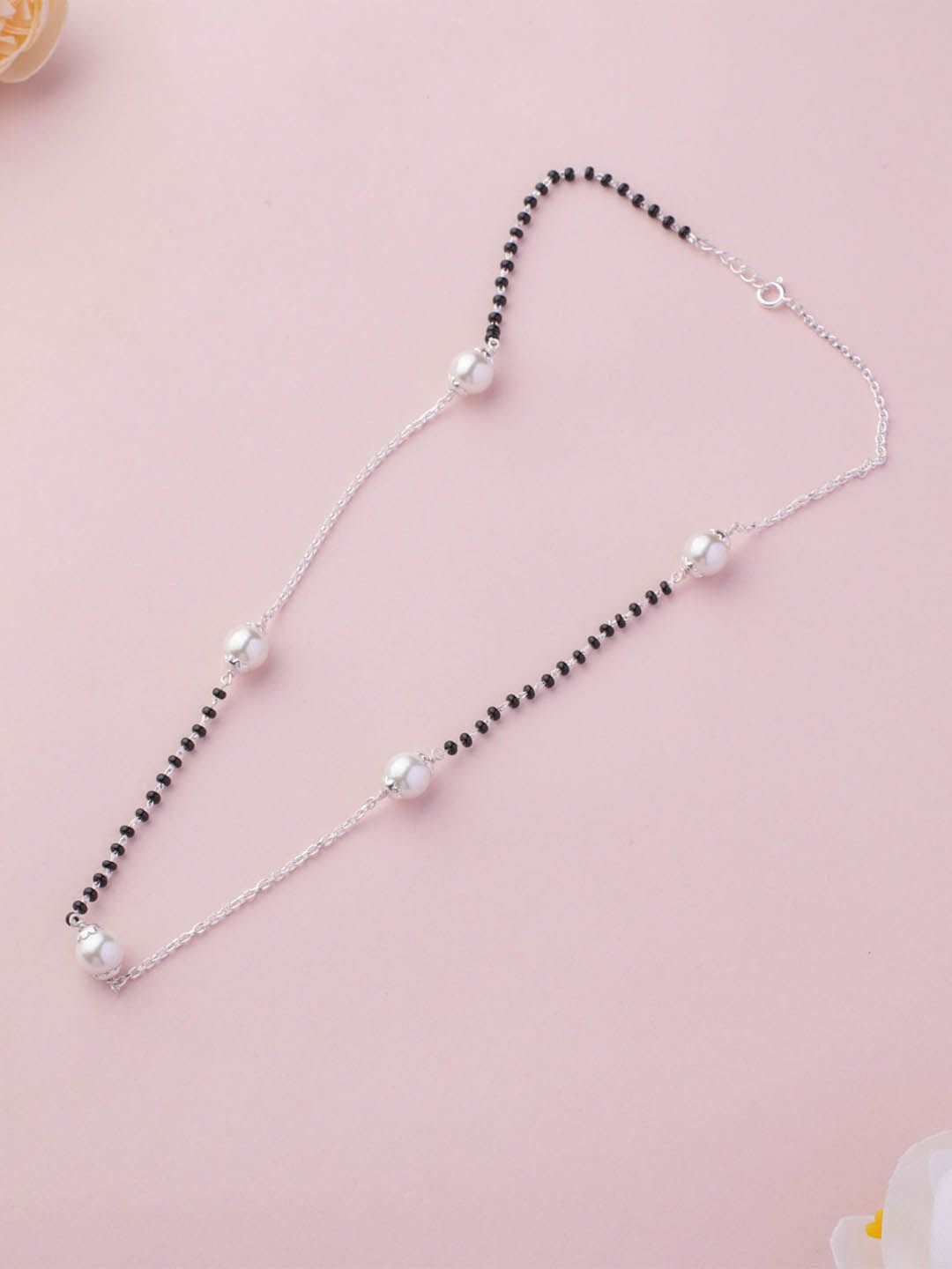 

Gargi by P. N. Gadgil & Sons Artificial Stones and Beads Mangalsutra, Silver