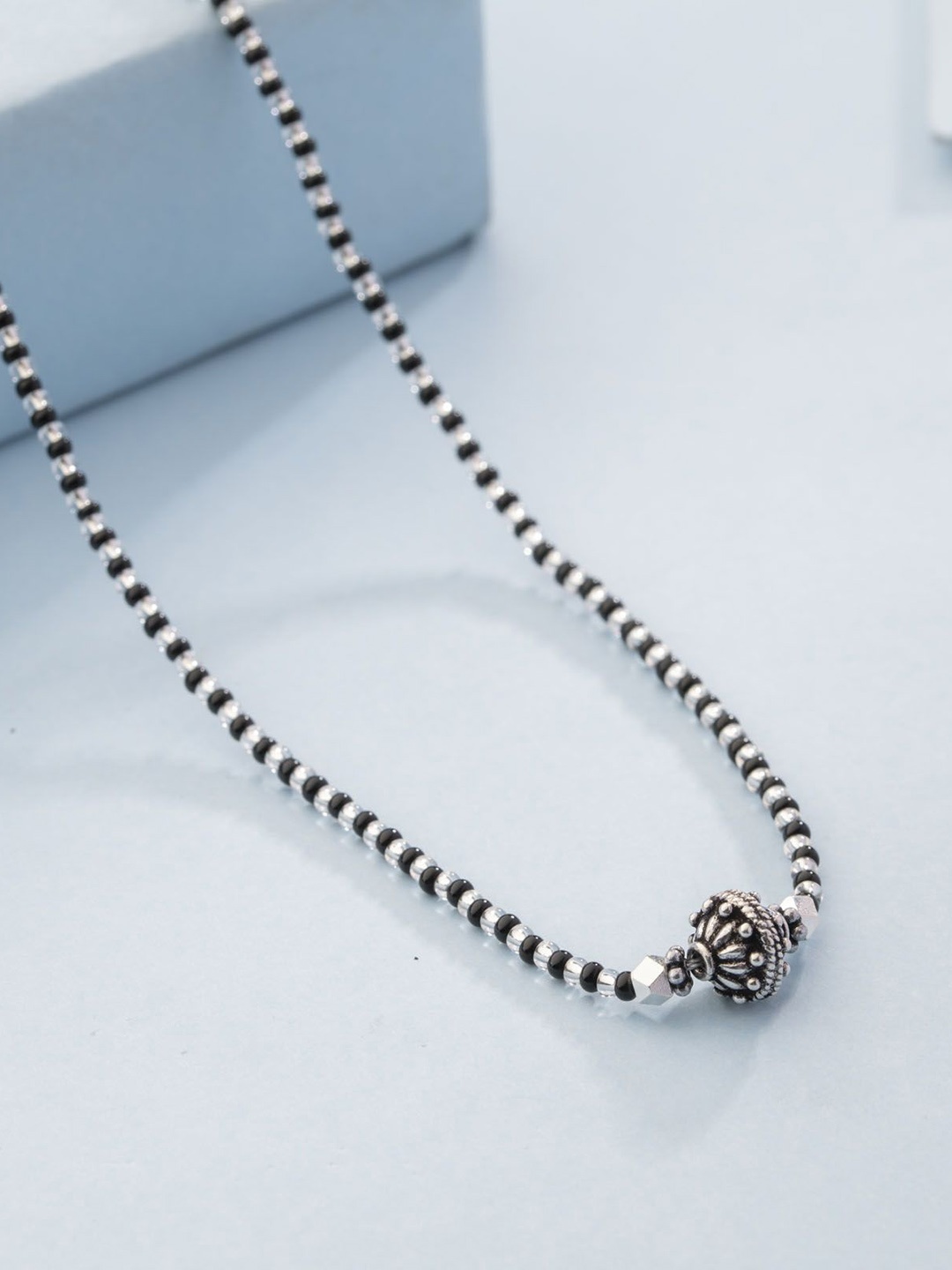 

Gargi by P. N. Gadgil & Sons Artificial Stones and Beads Mangalsutra, Silver