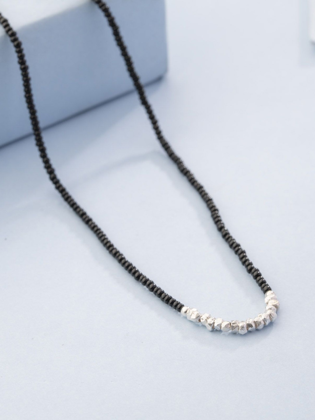 

Gargi by P. N. Gadgil & Sons Artificial Stones and Beads Mangalsutra, Silver