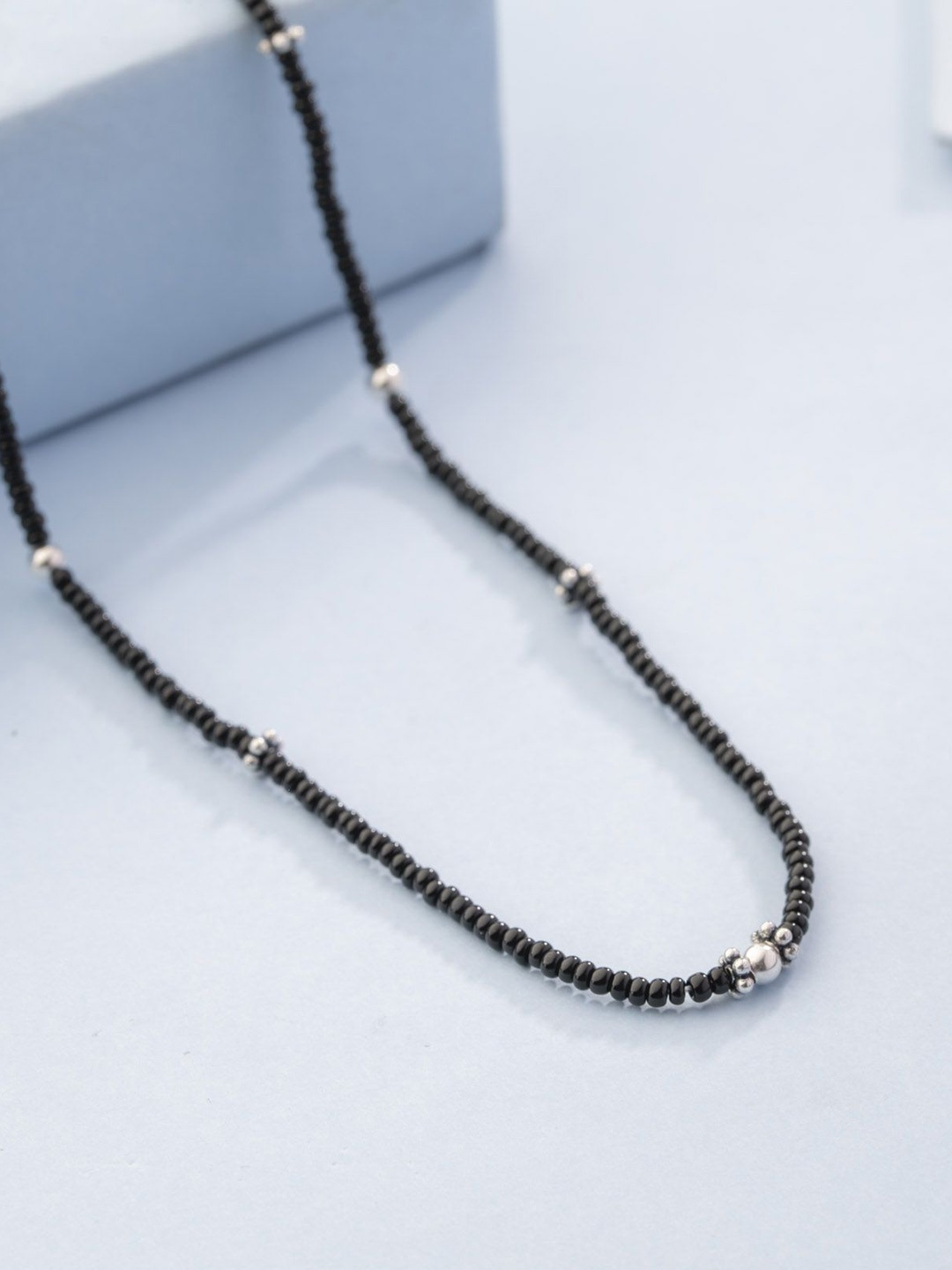 

Gargi by P. N. Gadgil & Sons Artificial Stones and Beads Mangalsutra, Silver