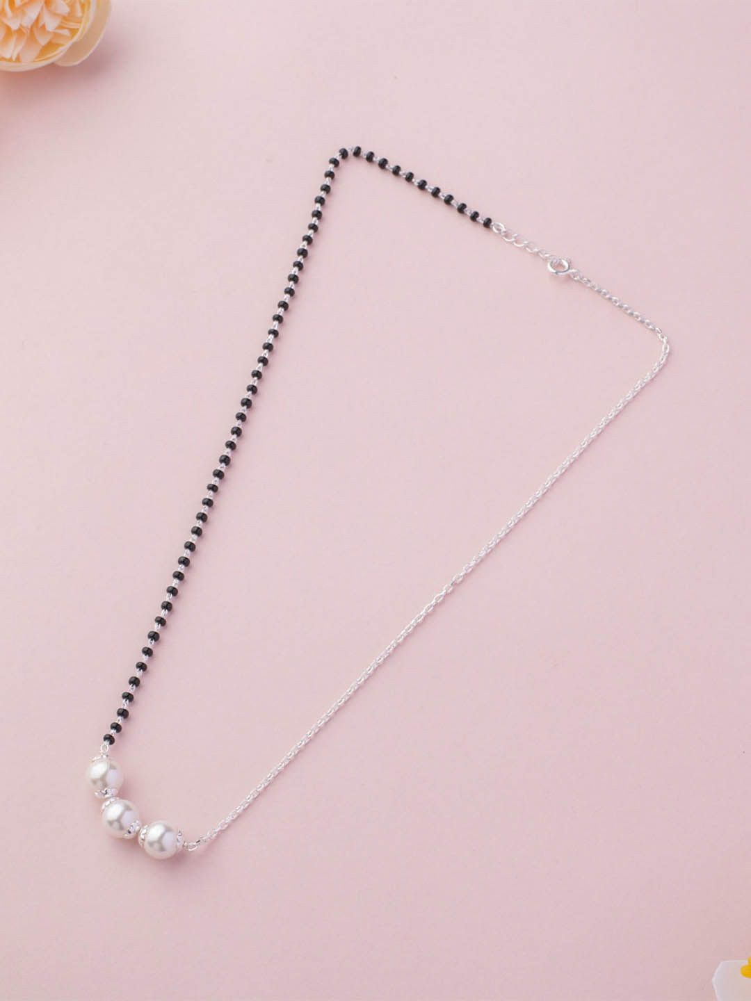 

Gargi by P. N. Gadgil & Sons Artificial Stones and Beads Mangalsutra, Silver