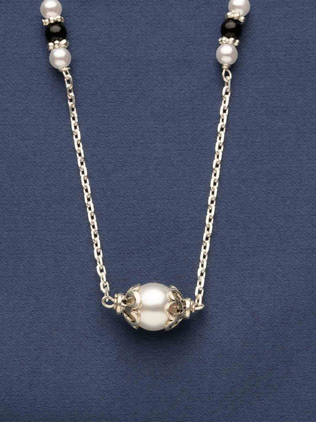 

Gargi by P. N. Gadgil & Sons Artificial Stones and Beads Mangalsutra, Silver