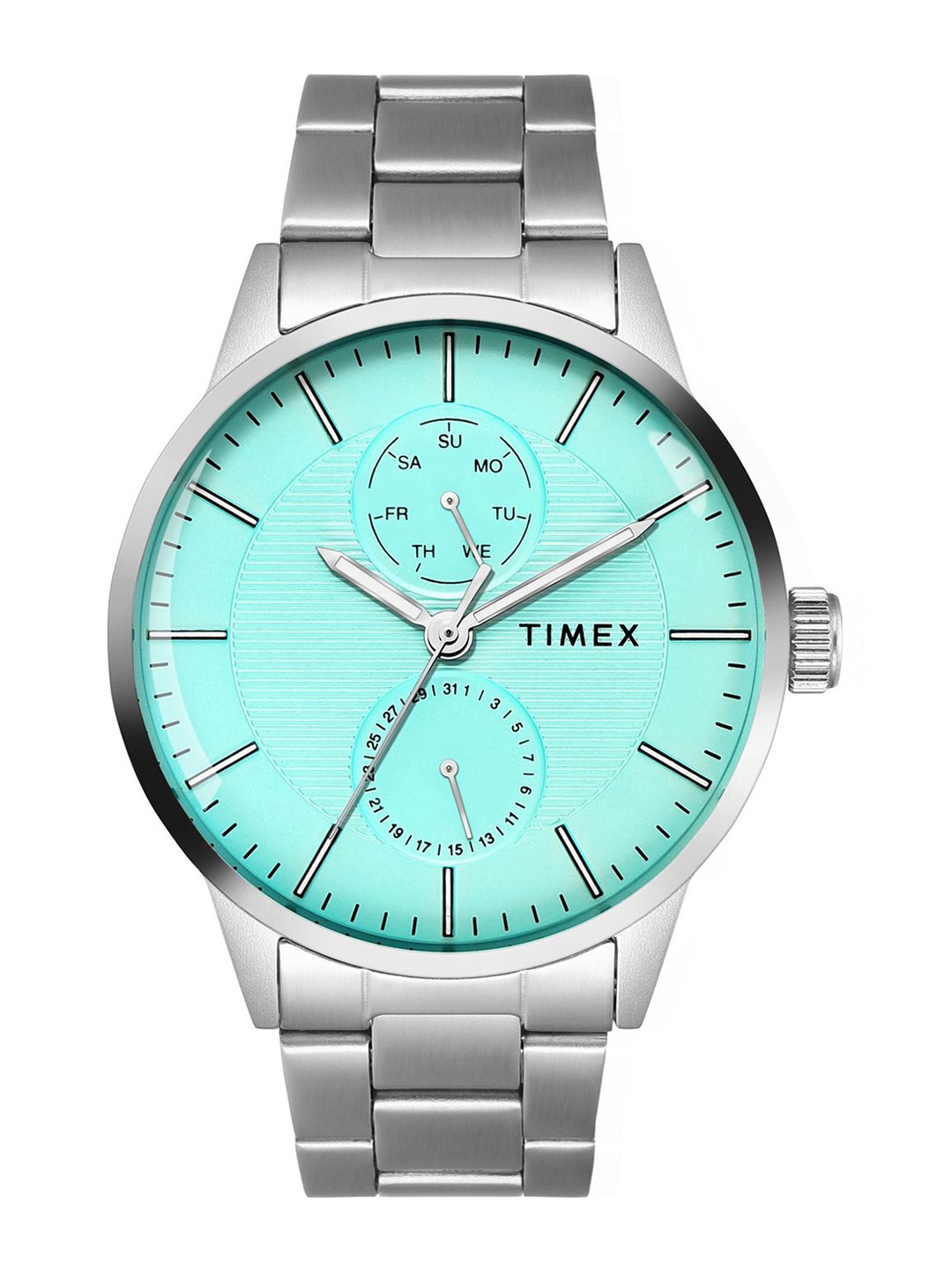 

Timex Men Brass Dial & Stainless Steel Straps Analogue Watch TWEG19951, Blue