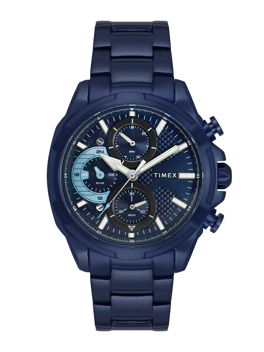 

Timex Men Dial & Stainless Steel Straps Analogue Watch TWEG25003, Blue