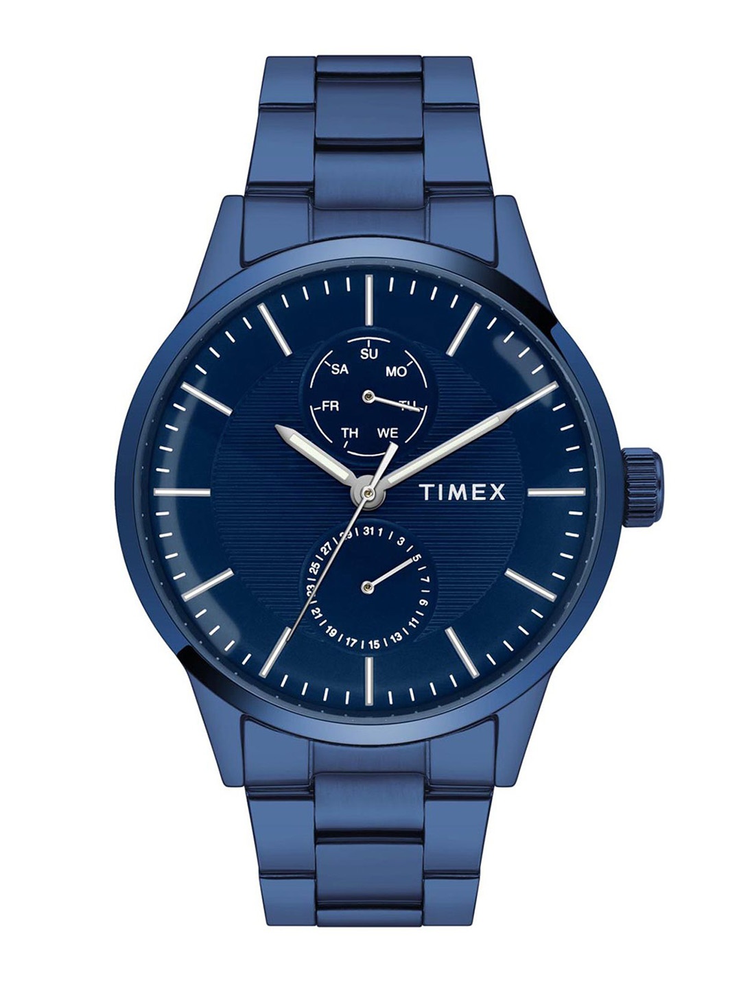 

Timex Men Brass Dial & Stainless Steel Straps Analogue Watch TWEG19940, Blue