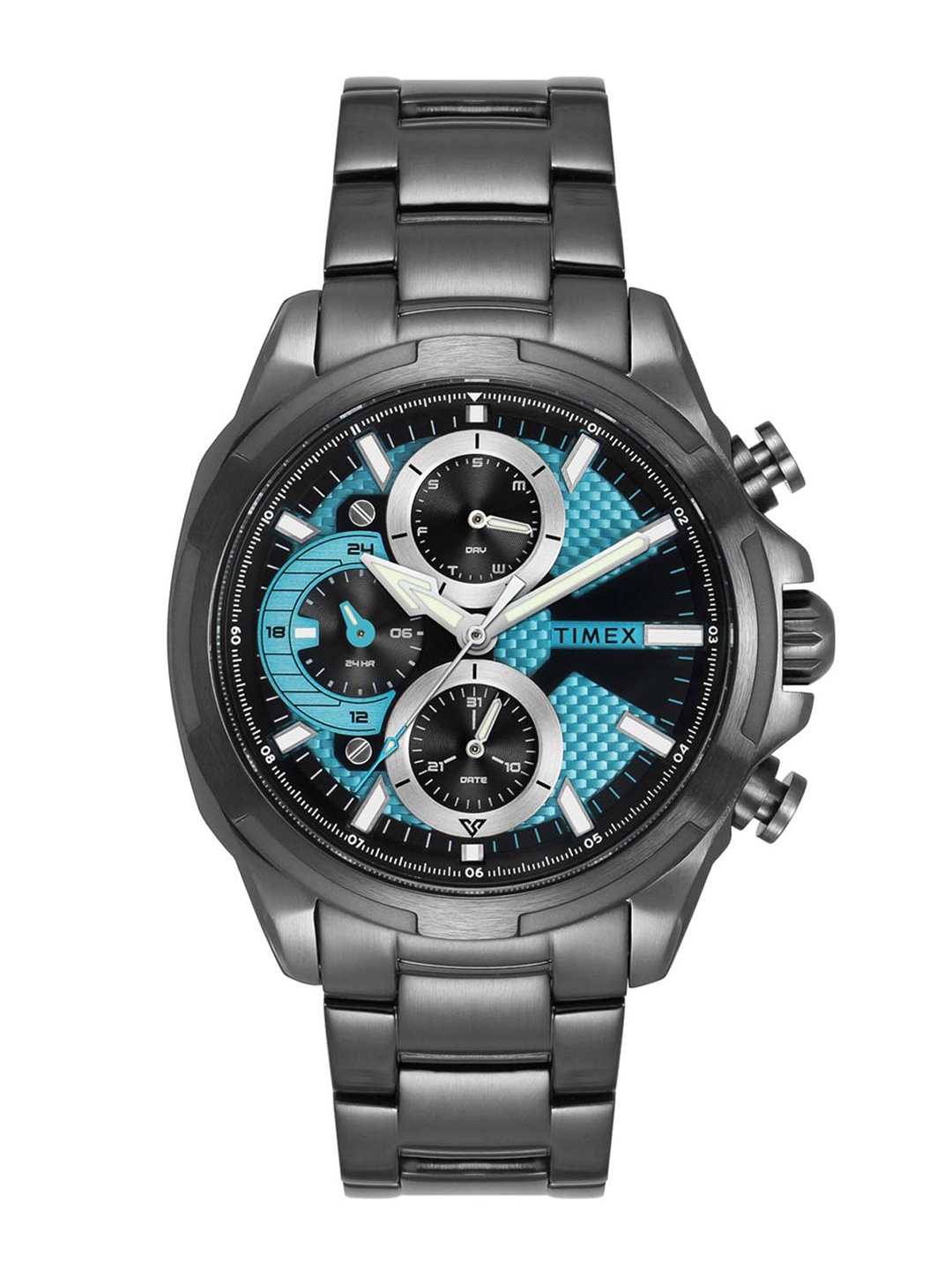 

Timex Men Dial & Stainless Steel Straps Analogue Watch TWEG25002, Blue