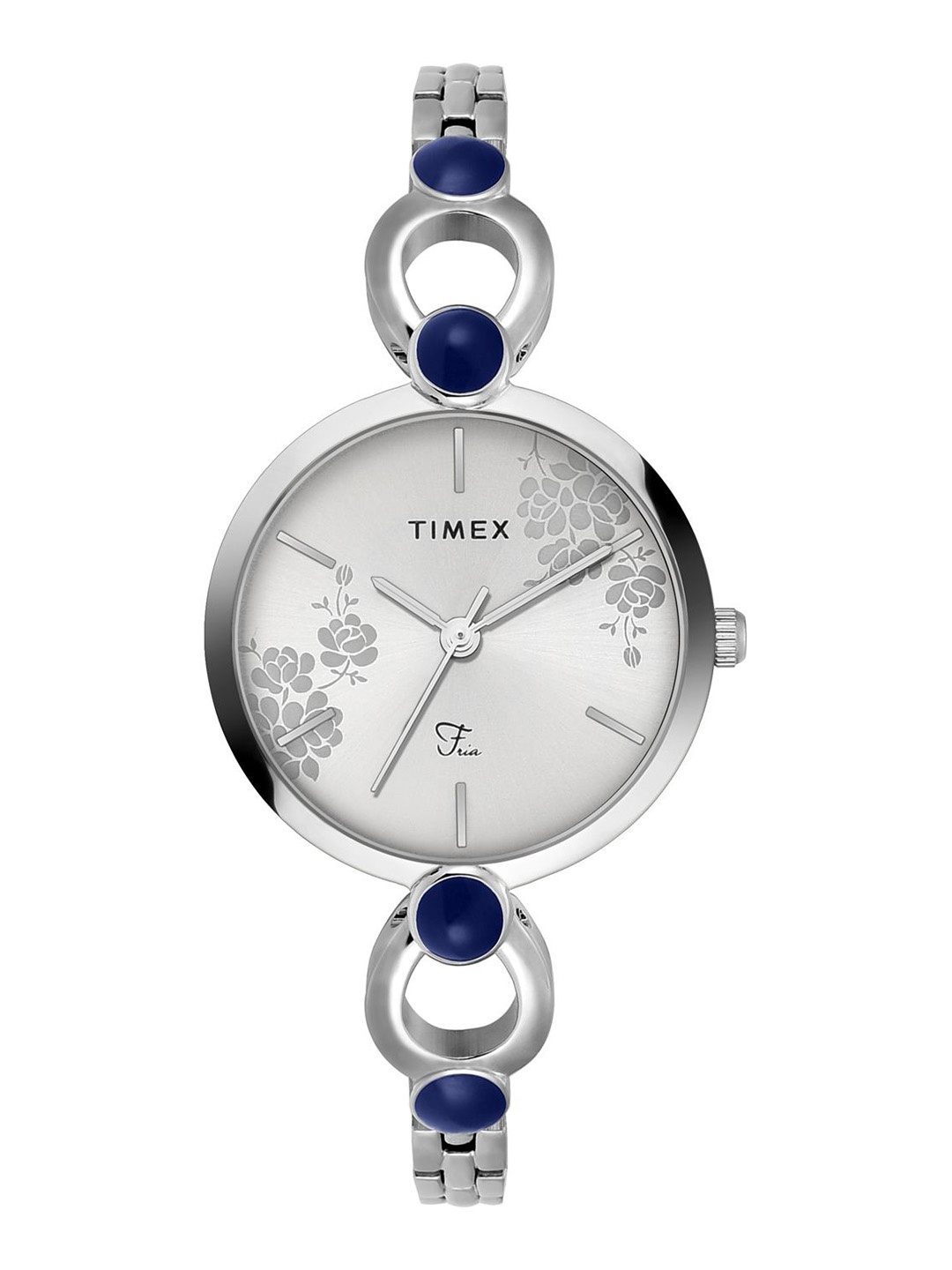 

Timex Women Brass Dial & Stainless Steel Straps Analogue Watch TWEL18108, Silver