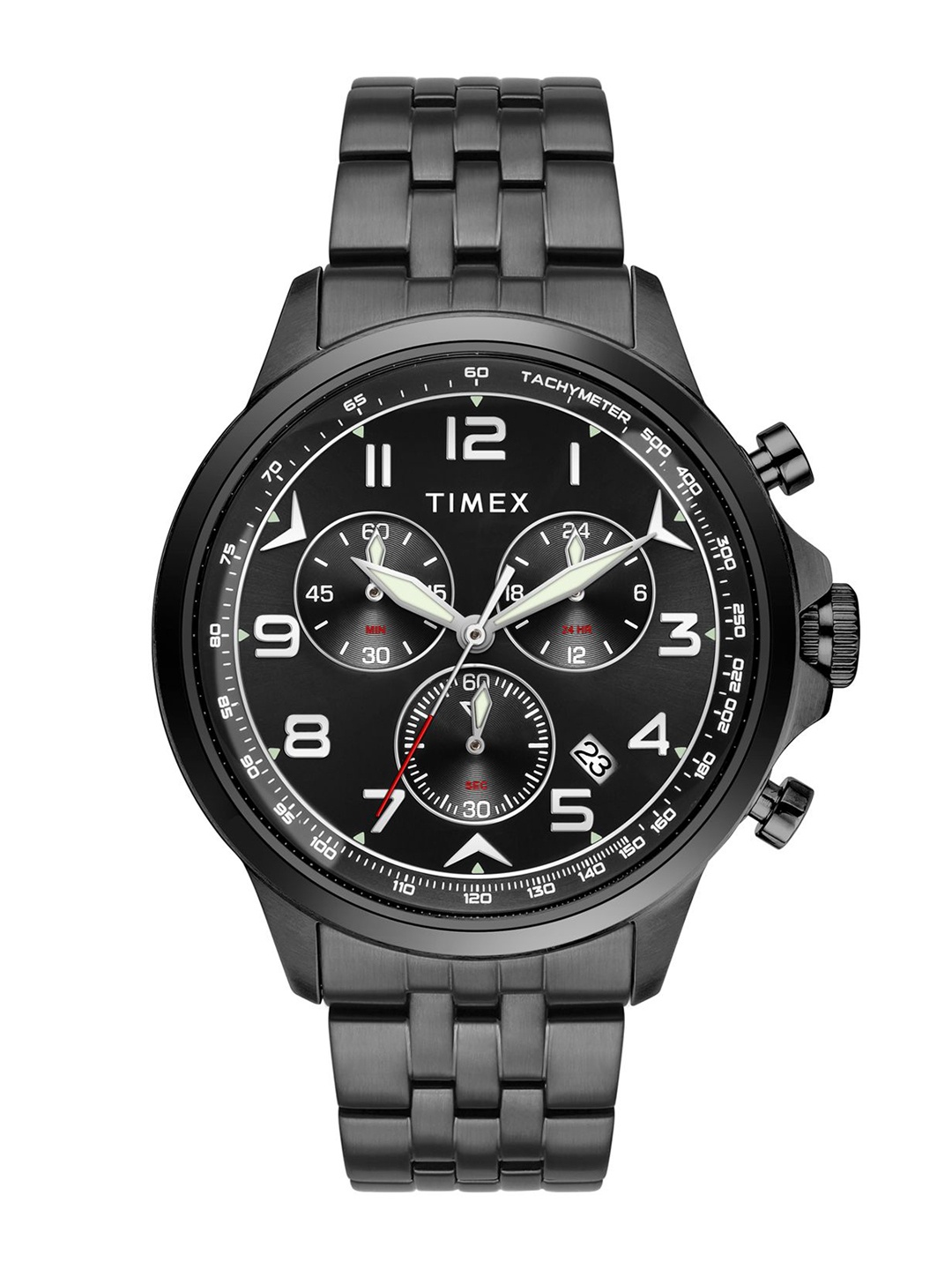 

Timex Men Dial & Stainless Steel Straps Analogue Watch TWEG25103, Black
