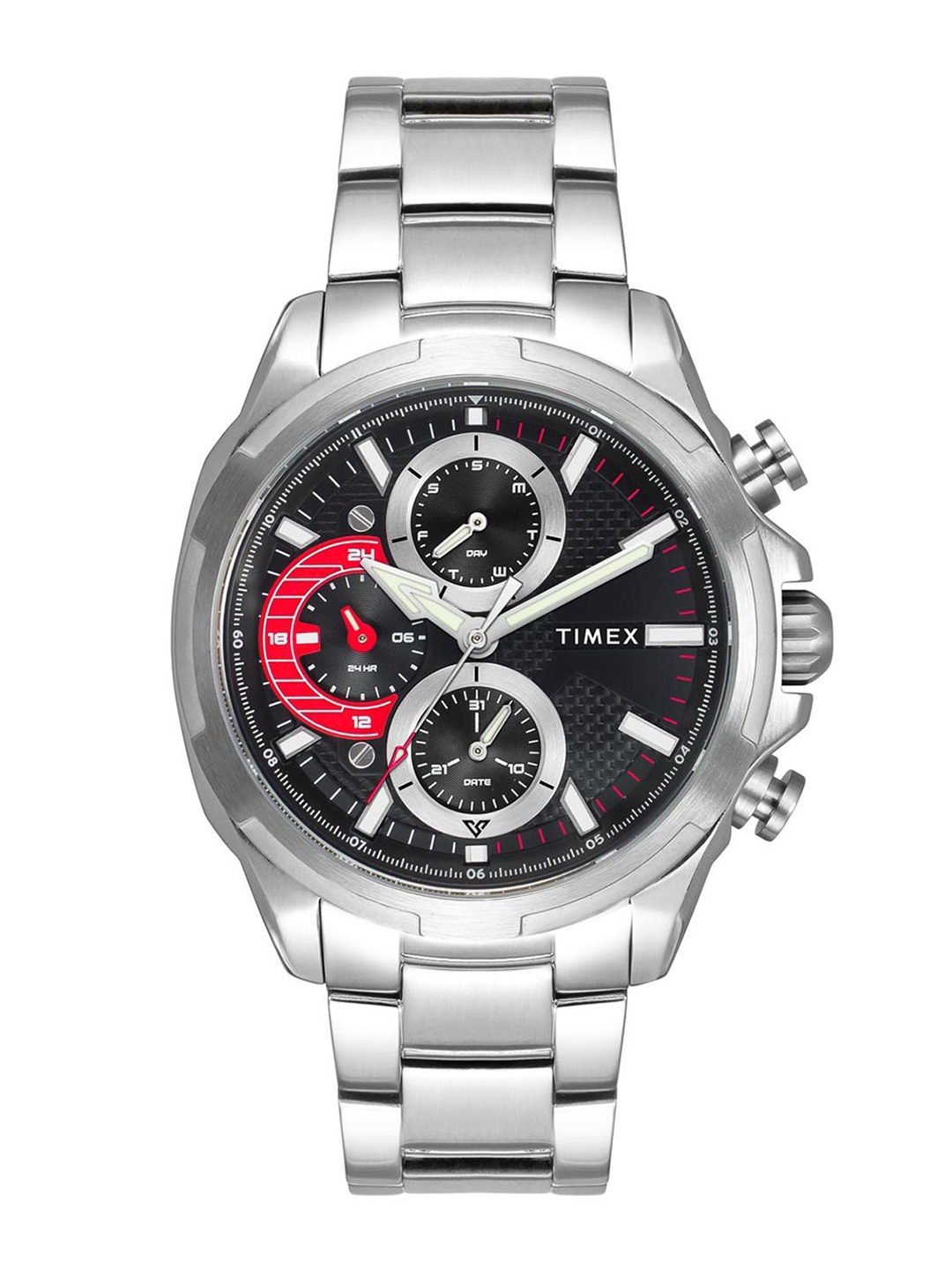 

Timex Men Dial & Stainless Steel Straps Analogue Watch TWEG25000, Black