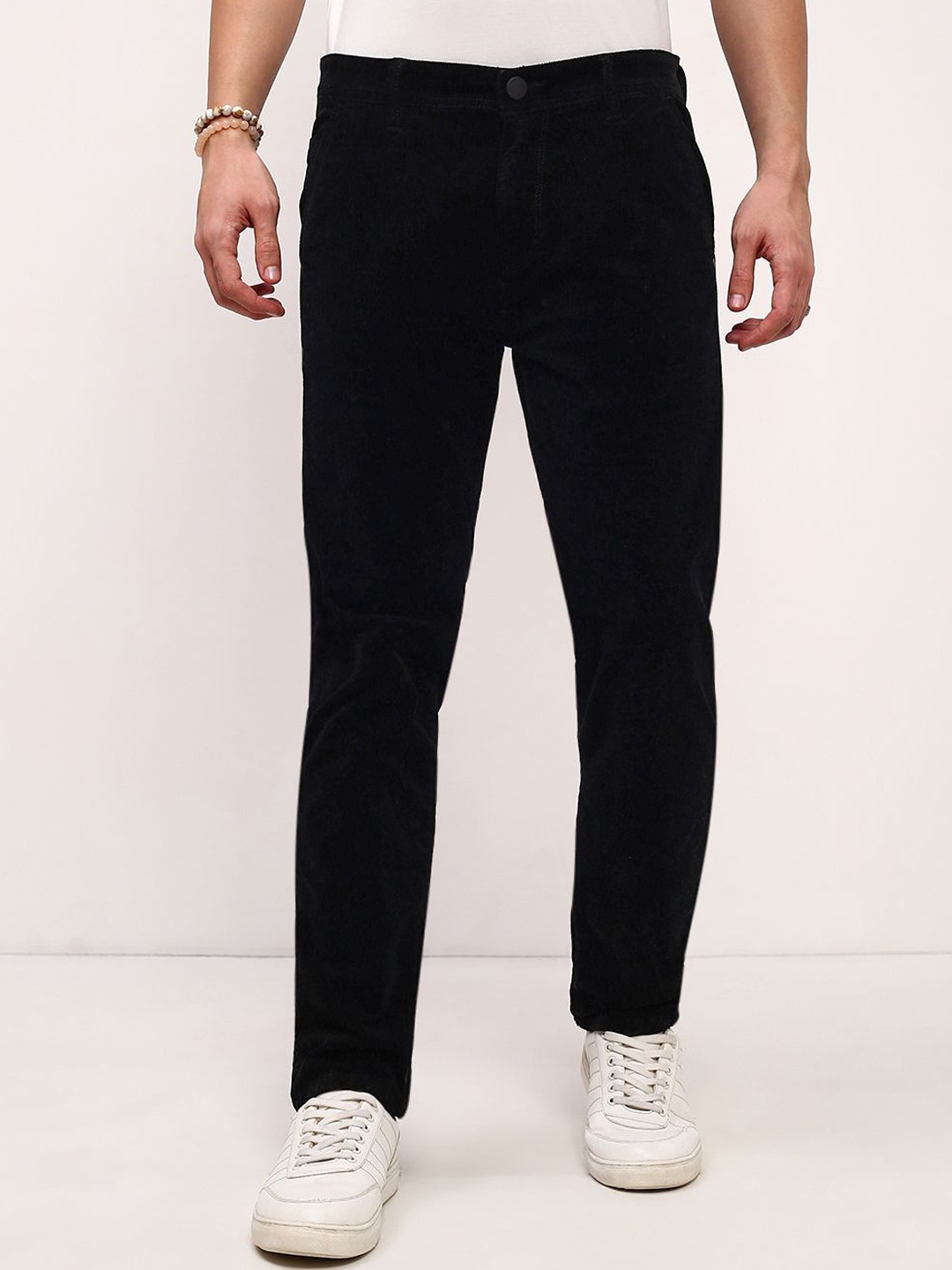 

SHOWOFF Men Comfort Straight Fit Low-Rise Stretchable Jeans, Black