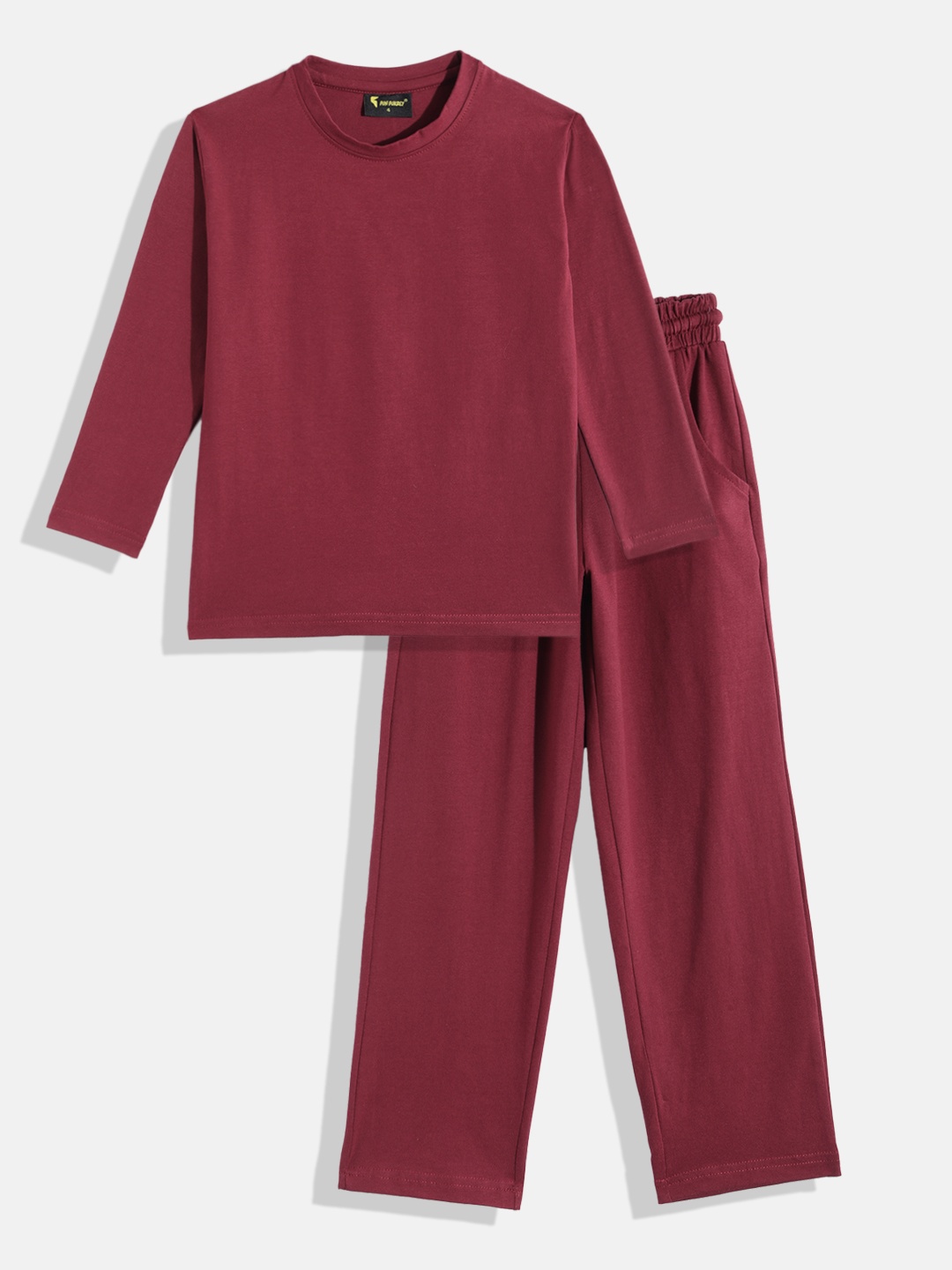 

KOKOMO Boys Solid Night suit, Maroon