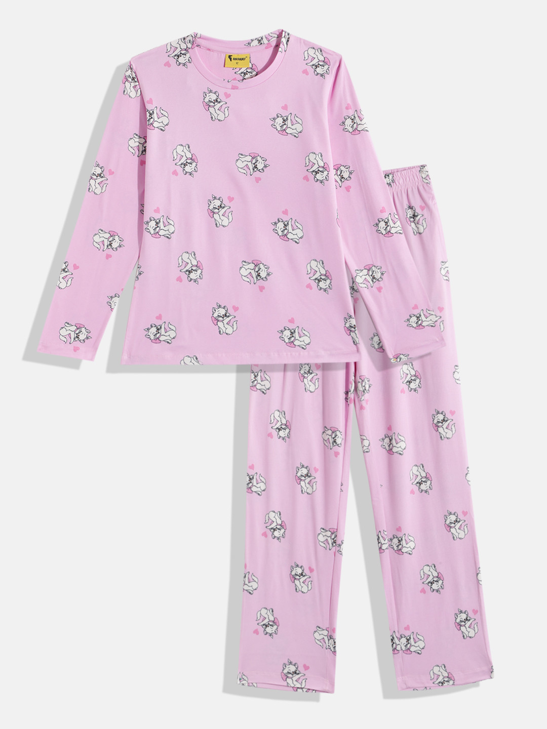 

KOKOMO Girls Printed Night suit, Lavender