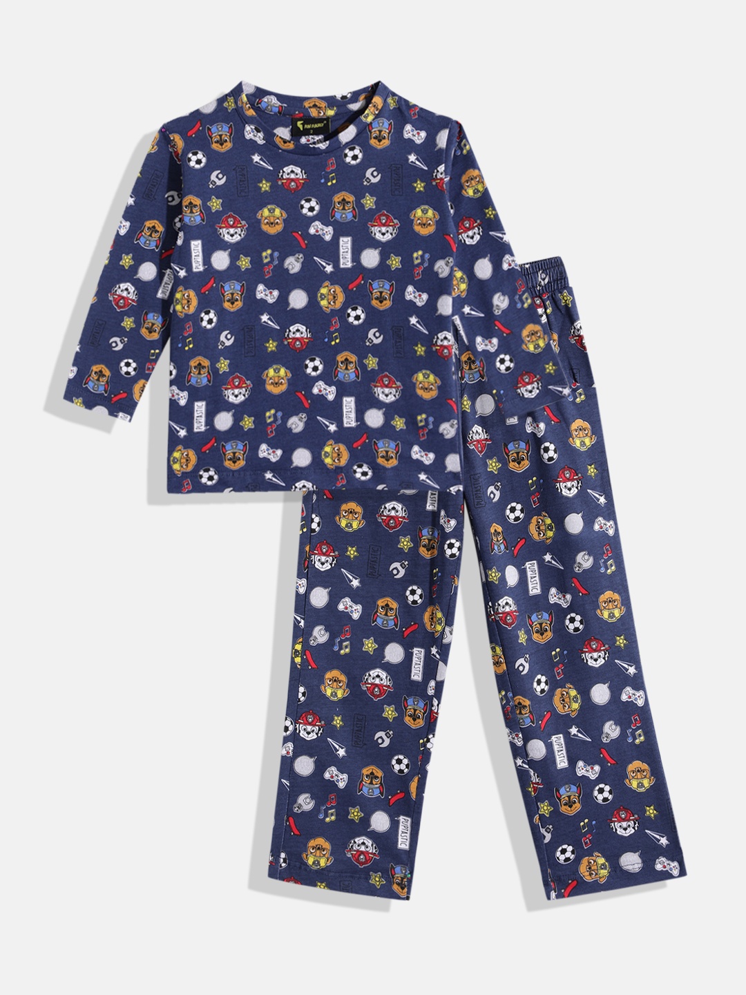 

KOKOMO Boys Paw Patrol Printed Night suit, Navy blue