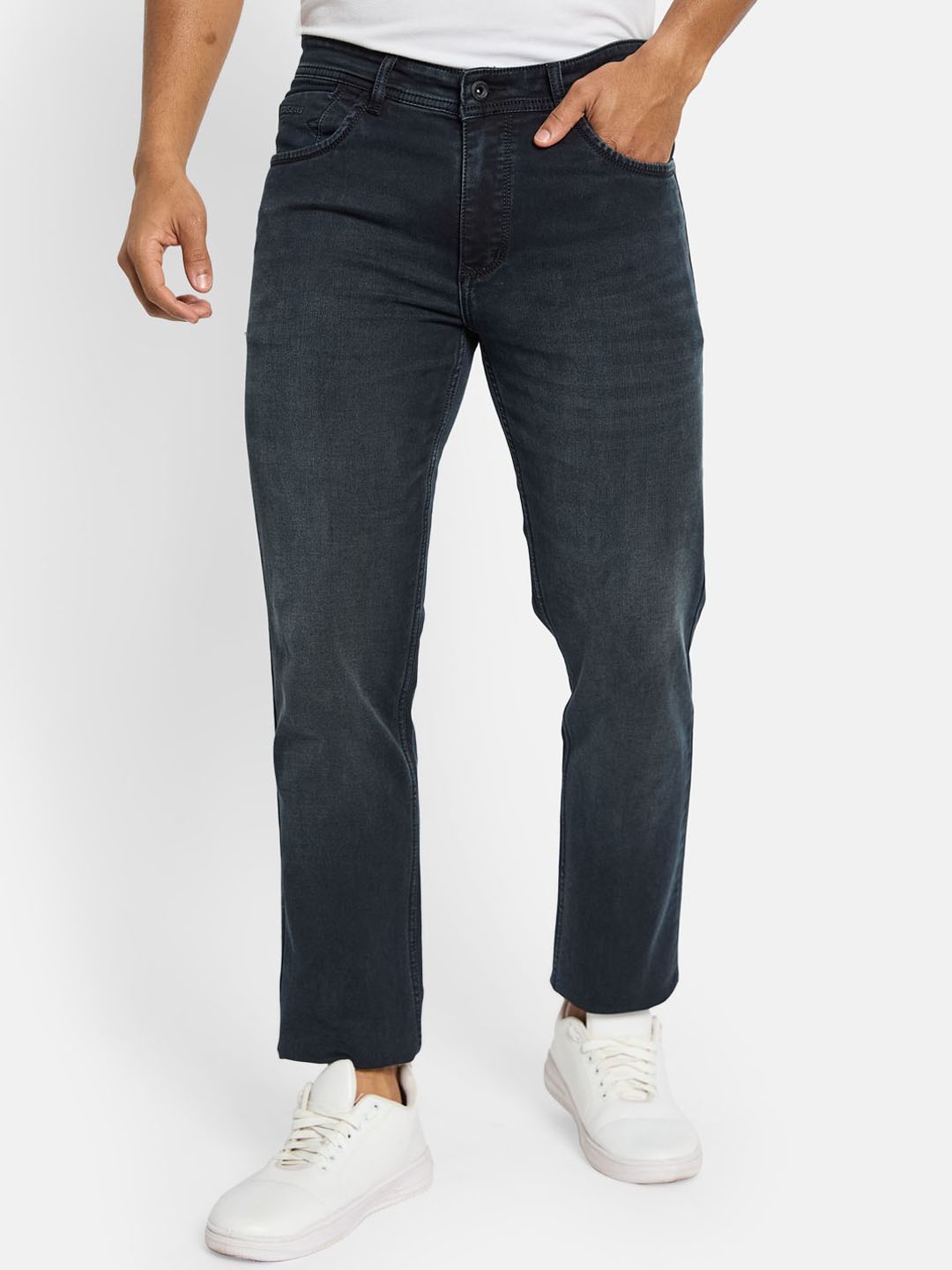 

Octave Men Light Fade Stretchable Jeans, Grey