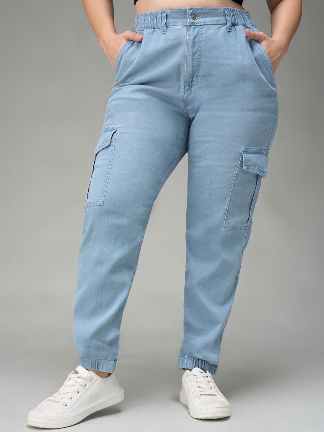 

Miss Chase A+ Women High-Rise Heavy Fade Stretchable Jeans, Blue