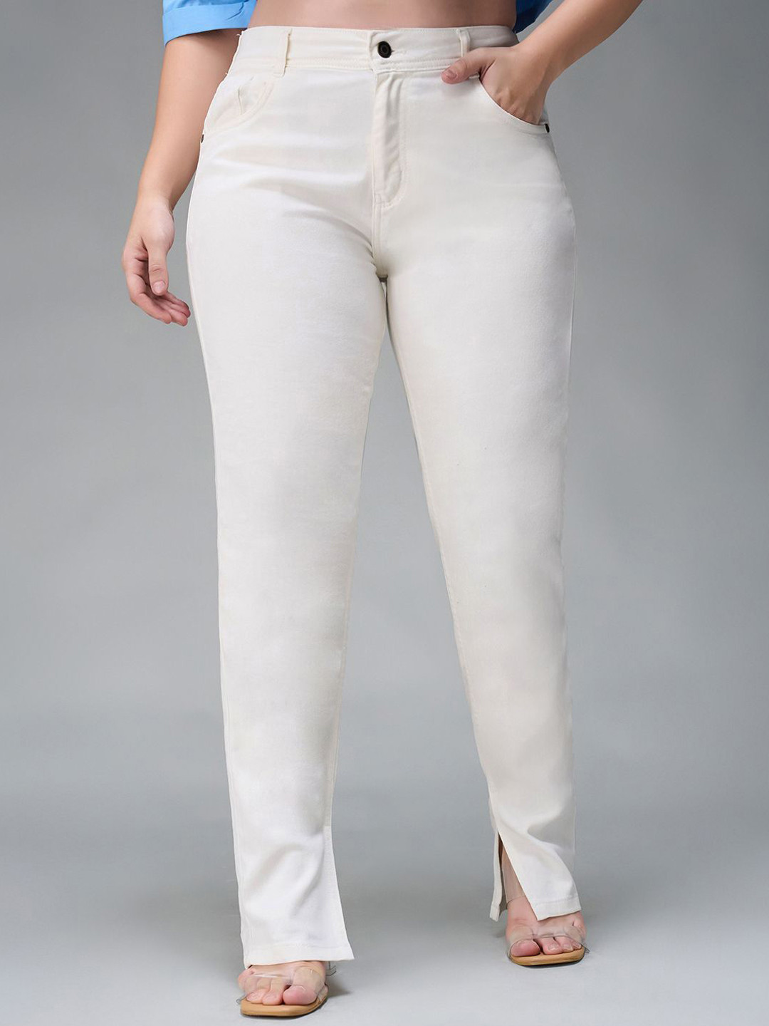 

Miss Chase A+ Women Skinny Fit Light Fade Stretchable Jeans, White